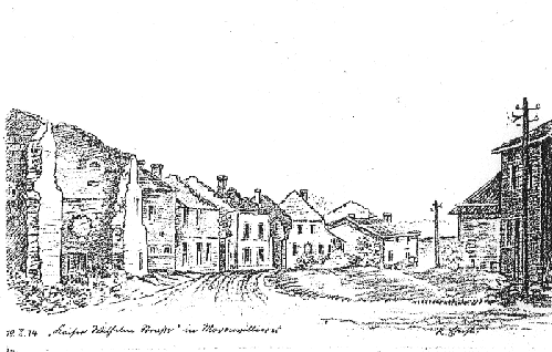 thumbnail Dessin allemand du village de Moronvilliers